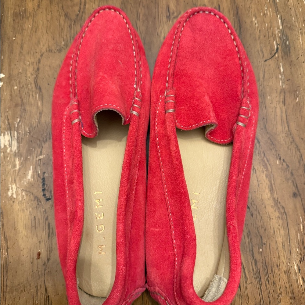 M.Gemi Red Suede Loafers